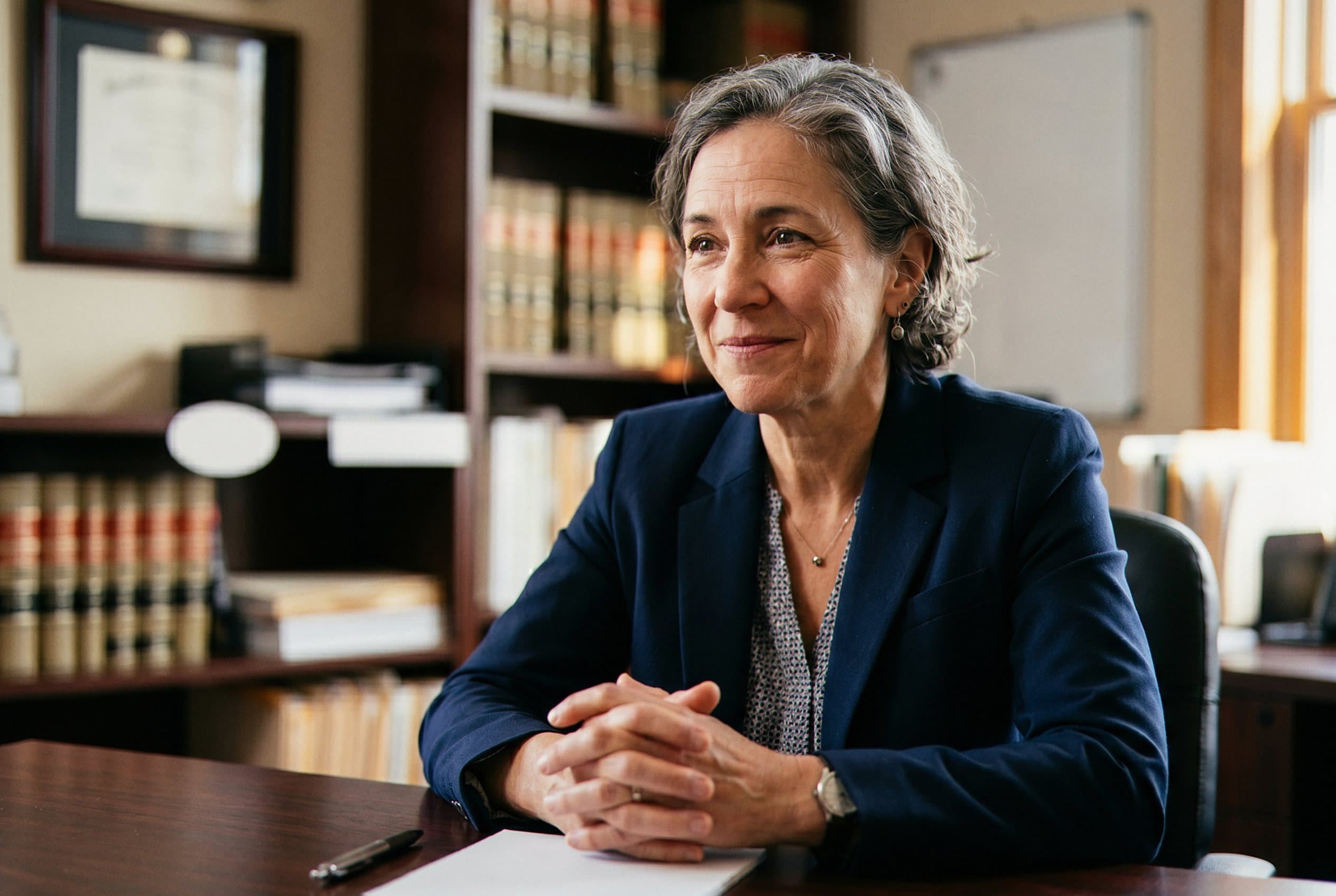 Attorney listening carefully to client story