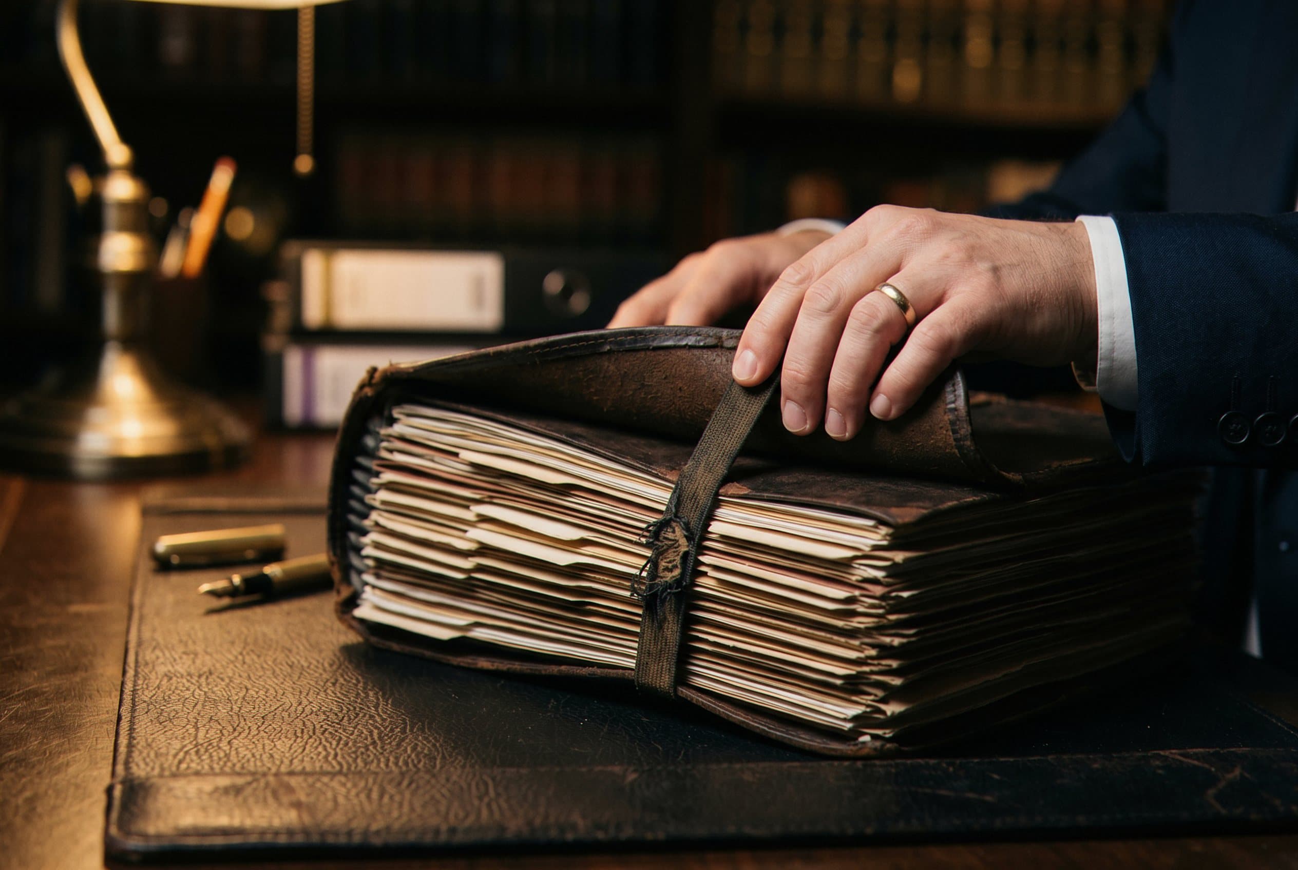 Thick case file for repeat offense matter